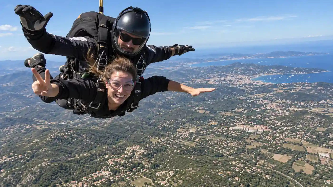 Saut en parachute près de Marseille et de la côte méditerranéenne