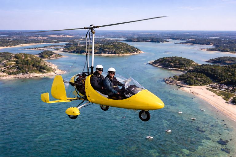 Vol en autogire en Bretagne