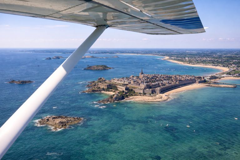 vol en ULM à st Malo