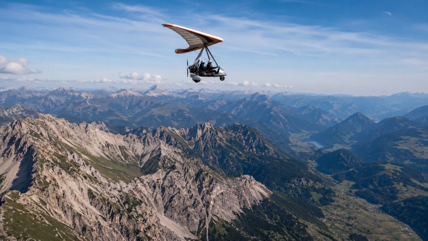 ulm pendulaire en montagne