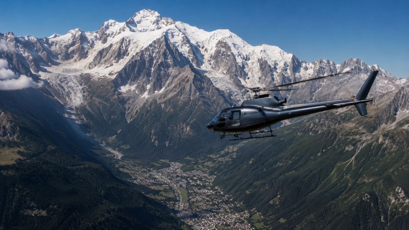 Tour en hélicoptère à Chamonix