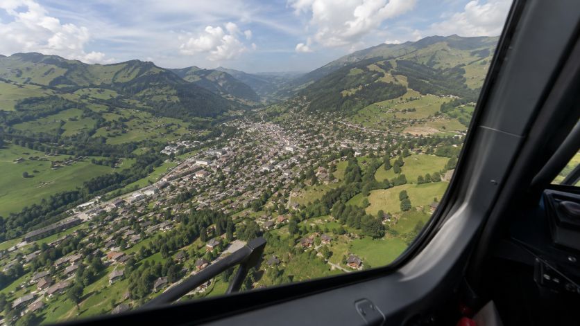 Vol en hélicoptère à Megève