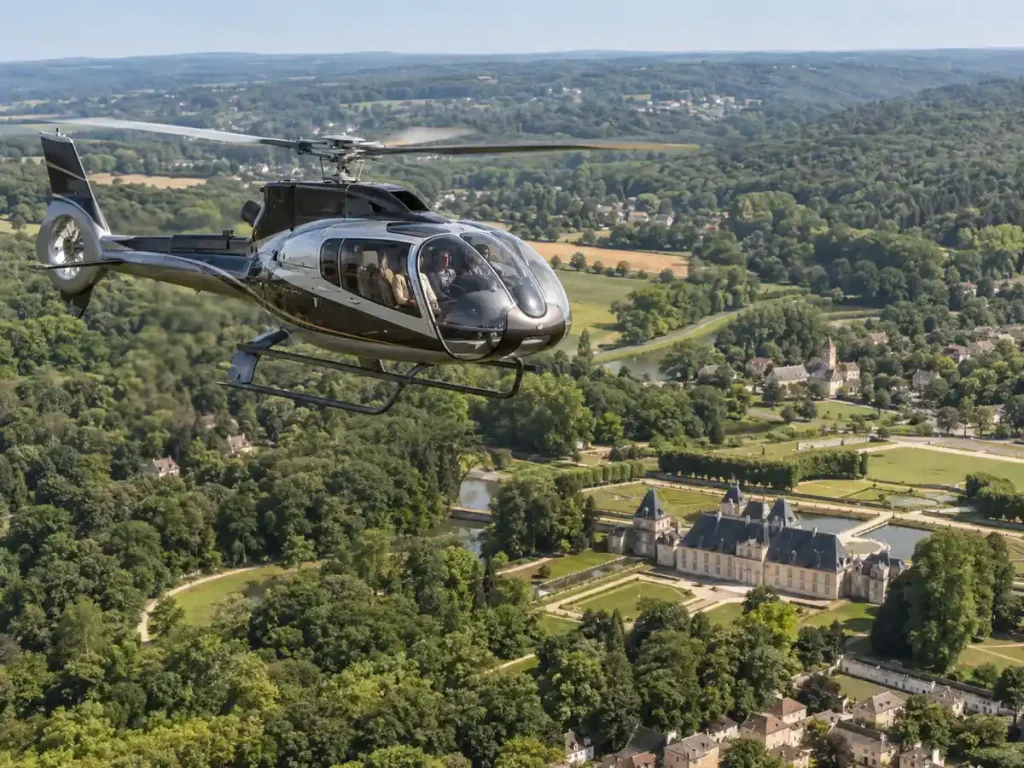 Vol panoramique en hélicoptère au-dessus de la vallée de Chevreuse
