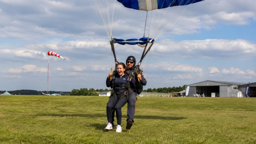 Atterrissage en parachute